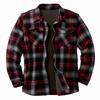 Europe, America, Autumn and Winter New Classic Plaid Shirt, Long-sleeved Loose Fleece Jacket Shirt