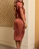 2026 Summer New French Temperament Lapel with Rotator Sleeves Cardigan Dress Women's Holiday Style Long Dress European and American Style