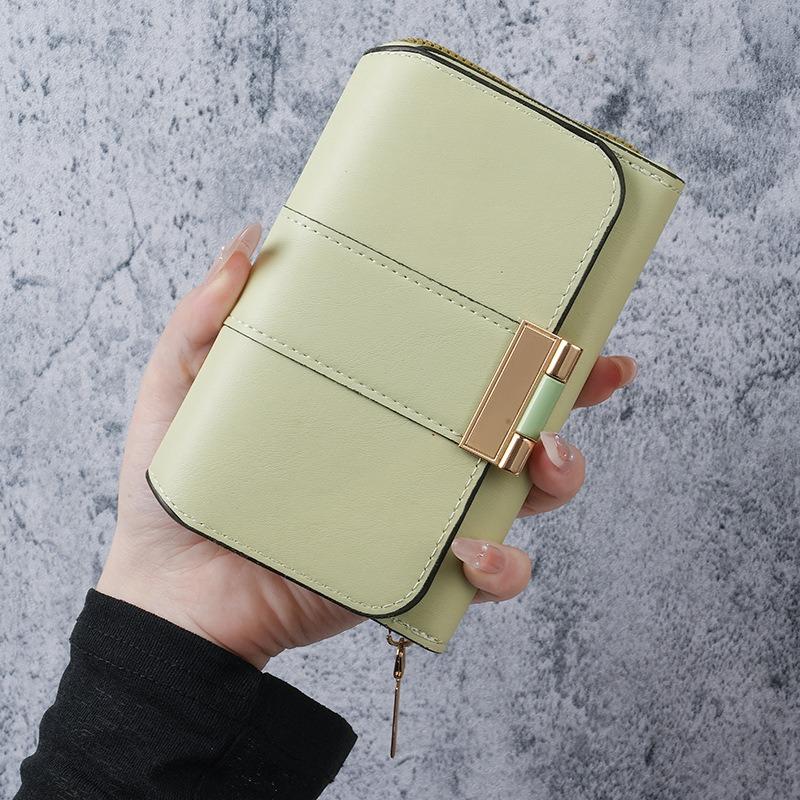 New Fashion Women Wallet Multi-card Slot Large Capacity Billfold Vintage Multi-functional Coin Purse Short Leather Small Purse