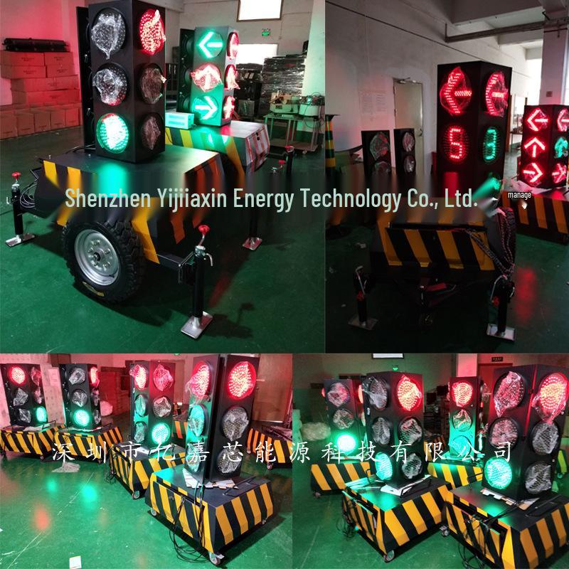 Type 400 LED Solar Flashing Light: Yellow and Red Warning Light for School Intersections