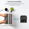 80-mm-USB+LAN-Belegdrucker, POS-Drucker mit automatischer Schneidevorrichtung, Desktop-Thermodirektdruck