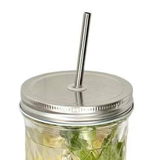 Yousheng Glass Straw Tumbler with Lid 650ml Large Capacity Mason Jar Cup for Iced Coffee & Bubble Tea Leak-Proof Reusable Cold Drink Cup for Home