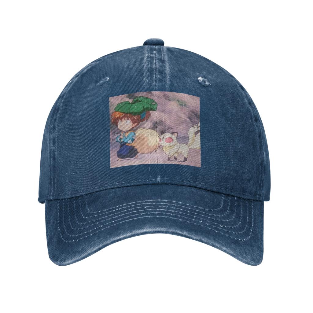 Anime Inuyasha Shippo Jeansstoff Kappe Lässige Baseballkappen Verstellbare Mütze Sommer Unisex Baseballkappen