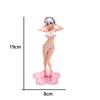 Hatsune Miku Anime Puppe Rosa Sakura Hatsune PVC Action Puppe Sonoko mit Kaninchen Halten Kuppel Mädchen Schönes Mädchen Modell Sammlung Spielzeug