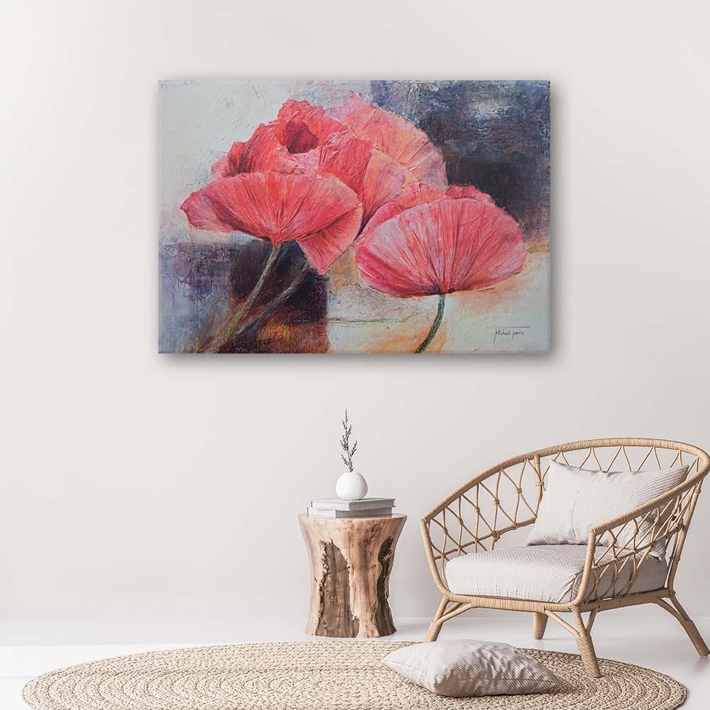 Canvas Print Red Poppies
