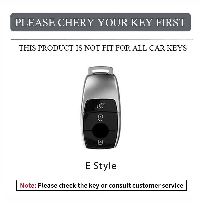 YHB3  Zinc Alloy Car Key Case Cover Shell Protection For Mercedes Benz A C E S G Class GLC CLE CLA W177 W205 W213 X167 AMG Accessories