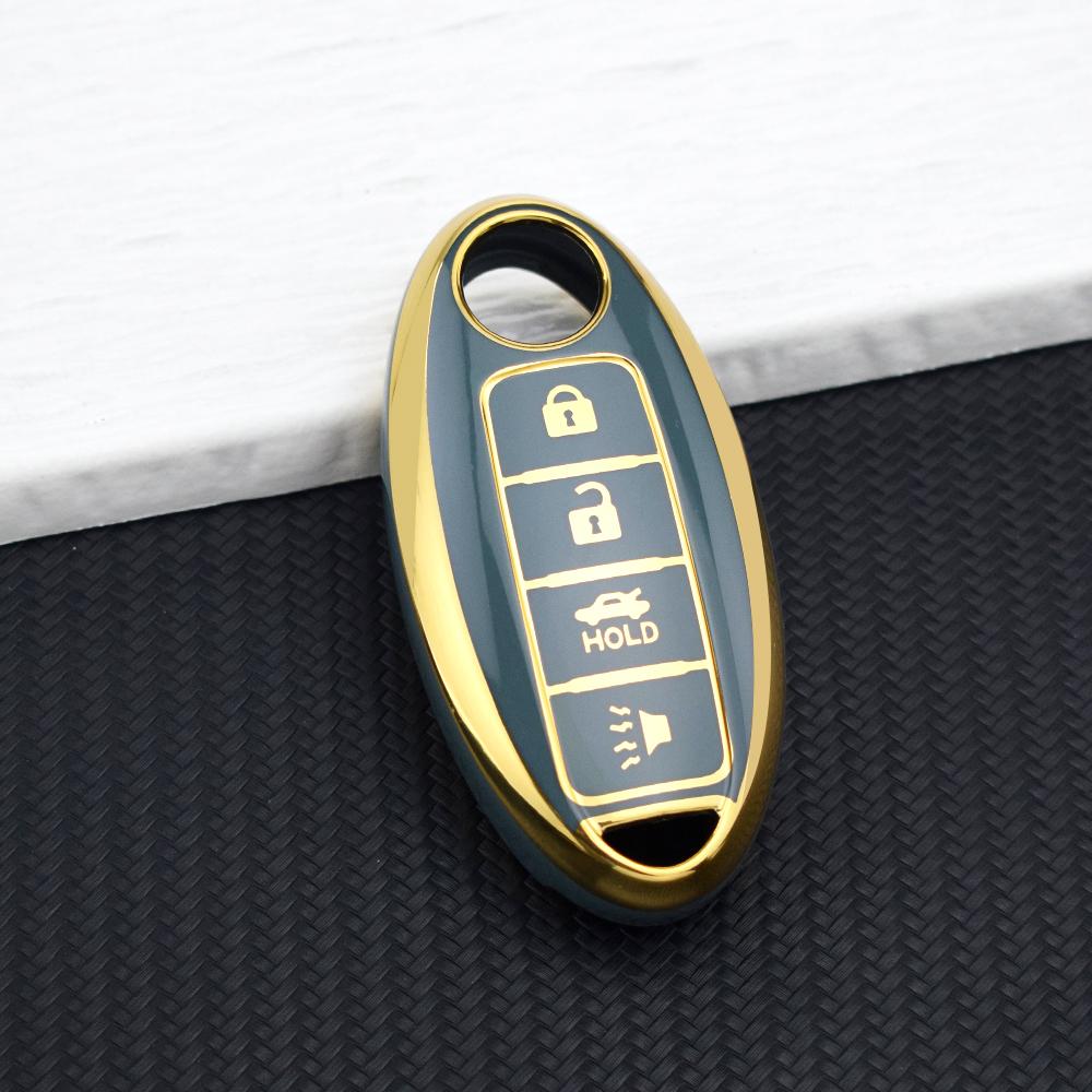 4 Buttons TPU Car Key Shell Case For NISSAN Maxima Altima Versa Sentra Sunny Sylphy Teana Qashqai X-Trail Juke Key Fob Cover Set