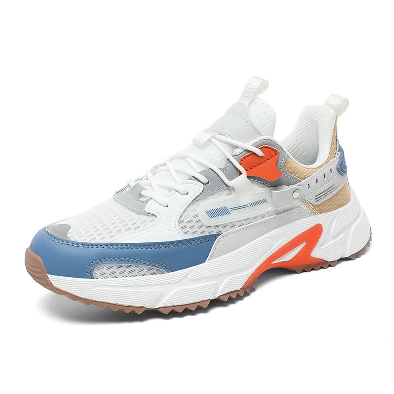 Fashion Fashion Men Running Shoes 2025 New Casual Mesh Breathable Lace-Up Sport Shoes Male Fashion Lightweight Non-Slip Walking Shoe