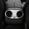 For Mercedes-Benz GLC 2016- Steel Silver Back Row Air Outlet Vent Cover Trim