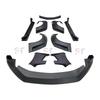 18-22 Ford Mustang Wide Body Kit: Resin Front Lip, Fender Flares, Rear Spoiler, Side Skirts