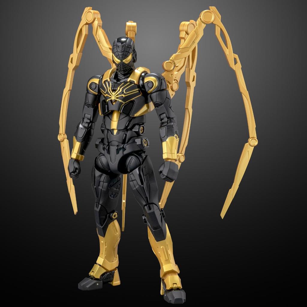 Fighting Armor Iron Spider STEALTH TECH Approximately 165mm and ABS Painted Movable Figure (ONYX Ver.) Die-cast, PVC,