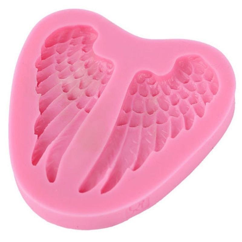 Sweet Fairy Angel Wings Fondant Mold Silicone Bread Mold Sugar Cake Embossing Process Silicone Baking Mold Wholesale