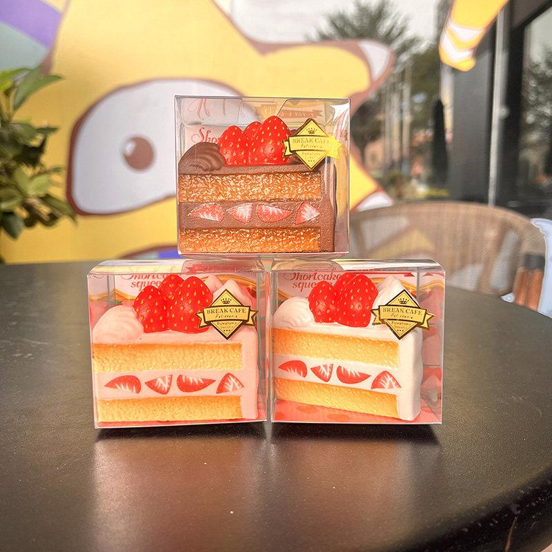 Ibloom Strawberry Mille - Feuille Cake Squishy Slow Rising Stress Relief Hand Relax Squeeze Cake Pastry Decompression Toy Gift