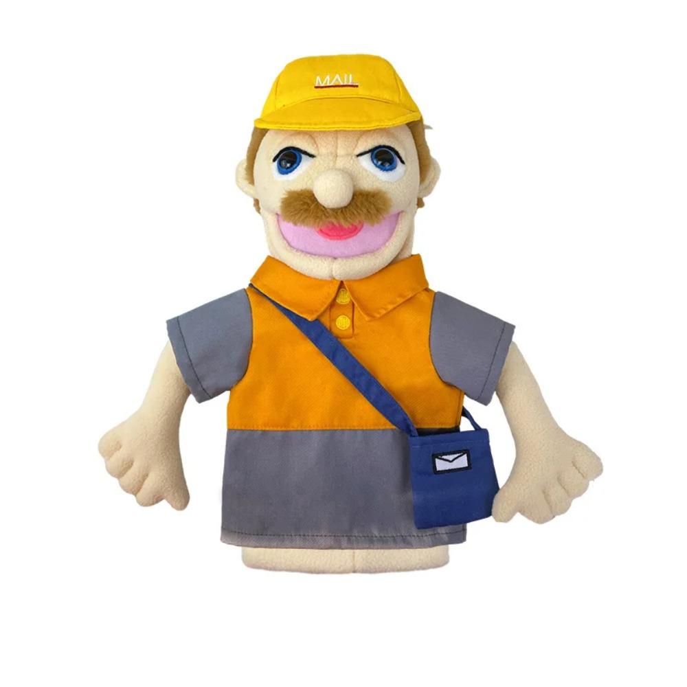 Profession Puppet Cartoon Professional Series Plush Toy Job Doctor Teacher Worker Famer Police Cosplay Kindgarten Role Play Gift