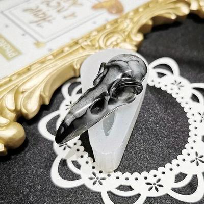 2026New 3D Crow Skull Silicone Mold Halloween Themed Jewelry Making Mould Epoxy Resin Casting Art Tool with Bird Skeleton D