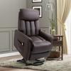 Relaxing Chair Electric TV Recliner with Stand-Up Assist, Reclining Function, TV Chair with Footrest, Side Pocket, Remote Control, for Living Room