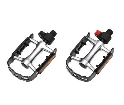 Wellgo Veloline Easy Premium Schnellspannpedale, Abnehmbar, Aluminium, Pedale, C-128, 86931-0099