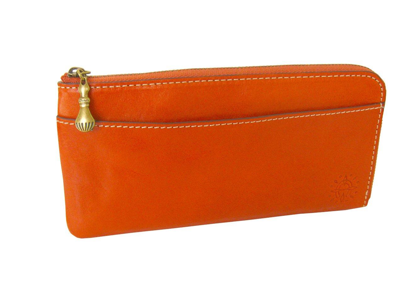 

Dakota Long Wallet with Genuine Women s L-Shaped Zipper, Leather, Orange, DA-35897-34 помаранчевий