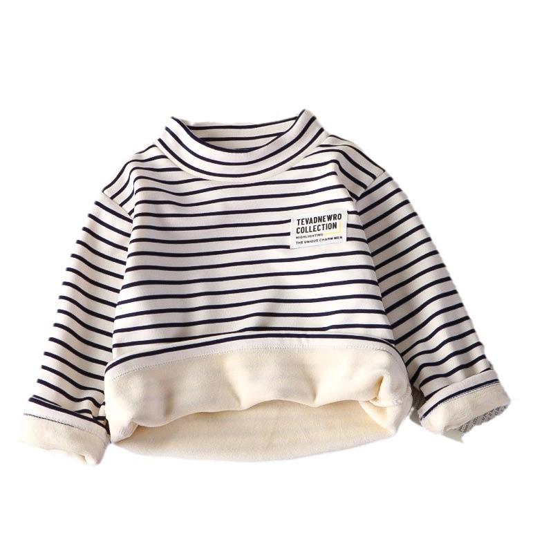 Maglietta A Collo Alto Bambina In Cotone – Maniche Lunghe, Tinta Unita, Autunno-inverno