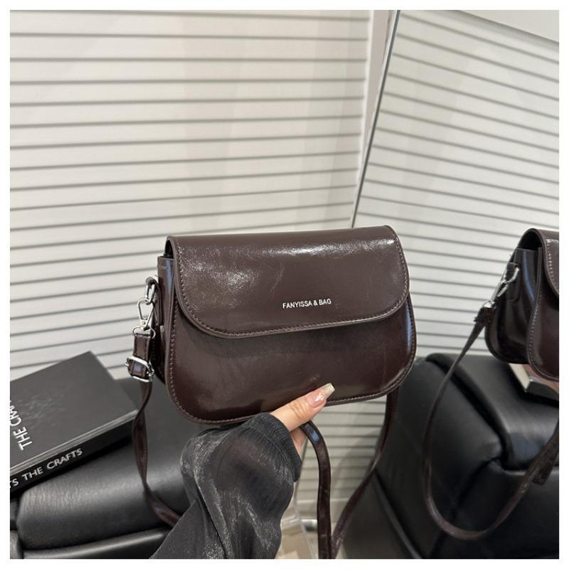 

Однотонная маленькая сумка женская летняя новая простая маленькая квадратная сумка высокого класса универсальная на плечо сумка-мессенджер темно-коричневого