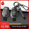 2025 Hot Car Sticker Car Zinc Alloy Key Case Bag Metal Key Shell For Mercedes-Benz A B C E G S V Class GLA GLC GLE GLK Vito Spri