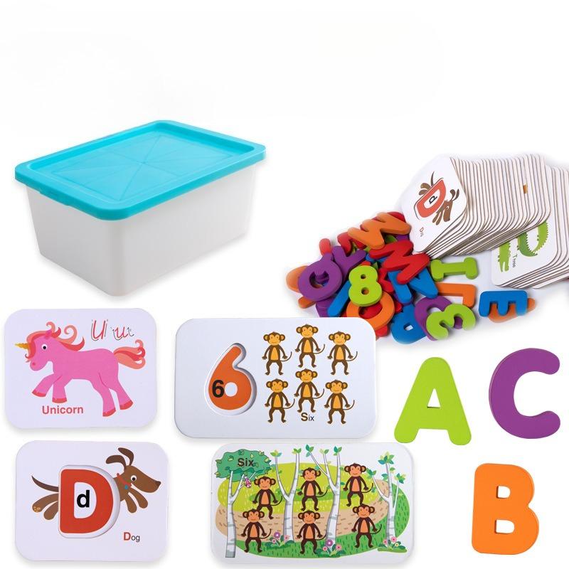 

Little Migratory Bird, Puzzle Puzzle Double-sided Paper Card Numeric Alphabet Puzzle, Cognitive Early Education Children s Learning Toys