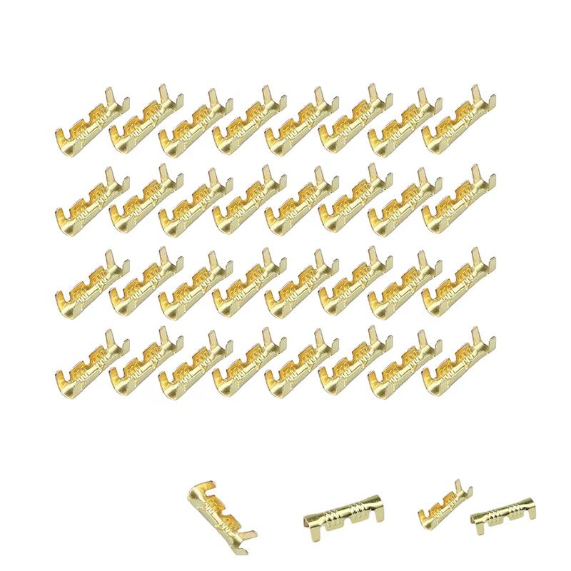 50Pcs Docking Connector Line Pressing Button Quick Connect Terminal Wiring Steel