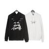 Couple Embroidered Letter Hoodie Unisex Sweatshirt