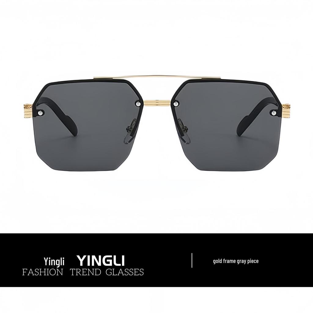 New 2025 Men's High-End Large Frame Stylish Sunglasses