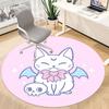 1pc Bat Cat Skull Chair Carpet for Office, , Non-slip carpet, Very suitable for offices, farmhouses,Outdoor carpet yy251120035