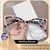 SUSZ Reading Glasses Rectangle Cat Eye Oversize Frame Prescription Optical Glasses Blue Light Blocking Myopia Glasses