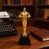 19cm/22cm/24cm Height Trophies Replicas Plastic Construction Golden Plated Award Statue For School Event And Decorations