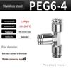 304 Stainless Steel Pneumatic Quick Connectors: High-Pressure Resistant Straight Reducer and Quick Connect Tee