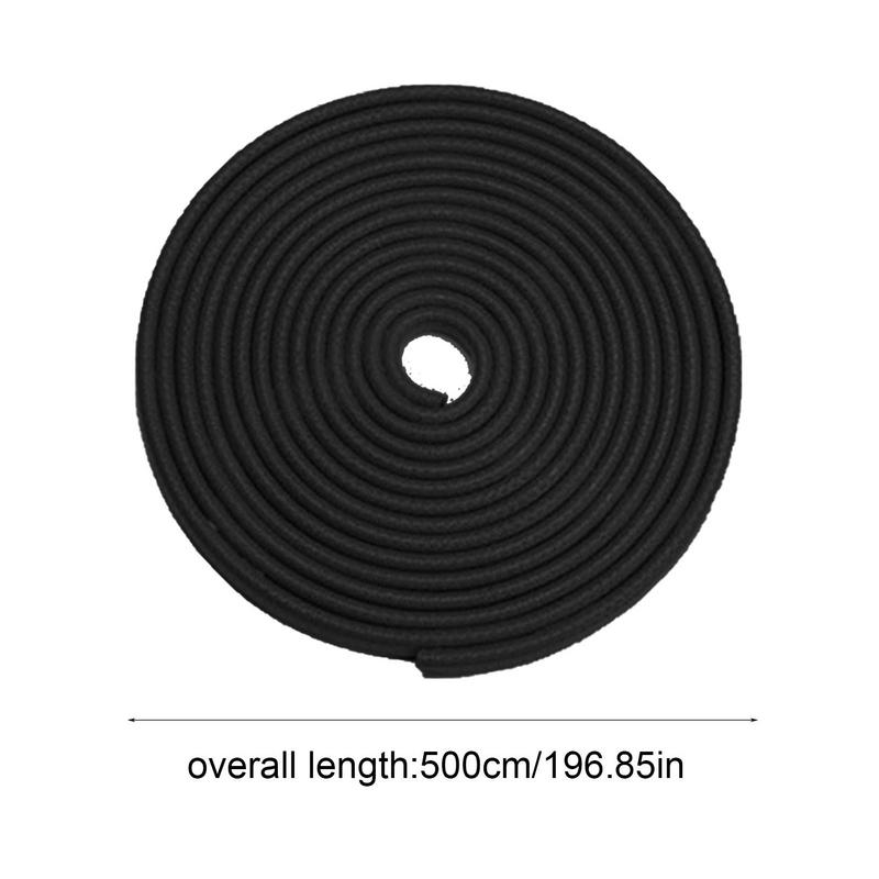 Car Door Protector Edge Anti-scratch Strip 5M Rubber Stainless Steel Stainless Steel Auto Door Sealing Strip Door Bumper Trim