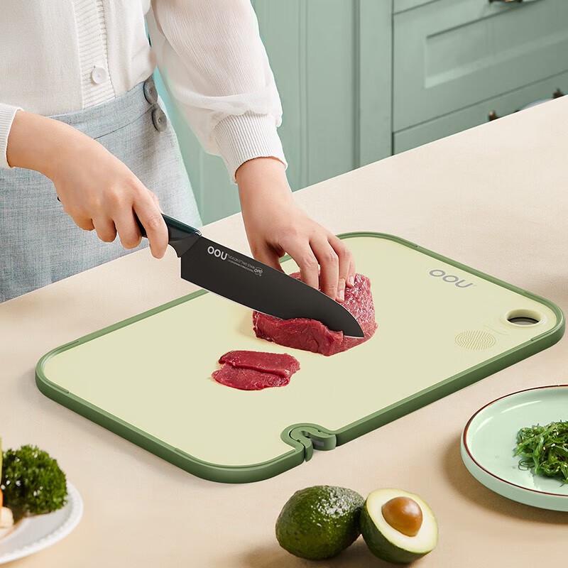 OOU F1Pro Zinc Ion Antibacterial Double-Sided Wheat Straw Cutting Board