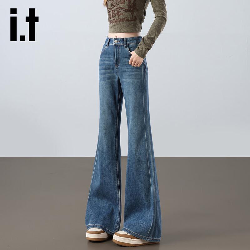 Izzue it Женские расклешенные брюки с высокой талией XL