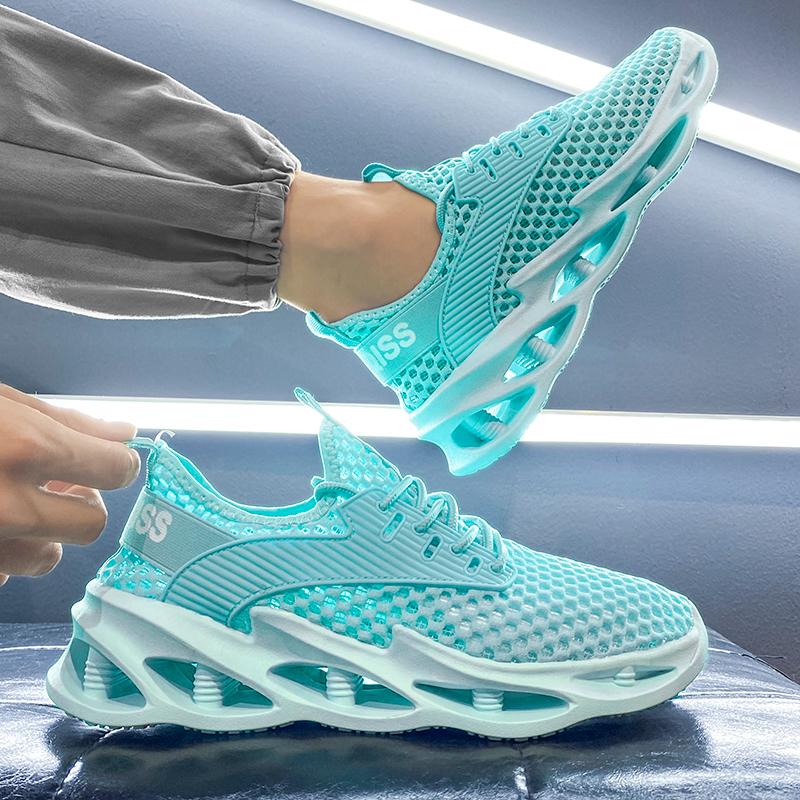 

Летние дышащие полые тонкие кроссовки с крупной сеткой, спортивные, для отдыха, легкие, беговые, модные 36