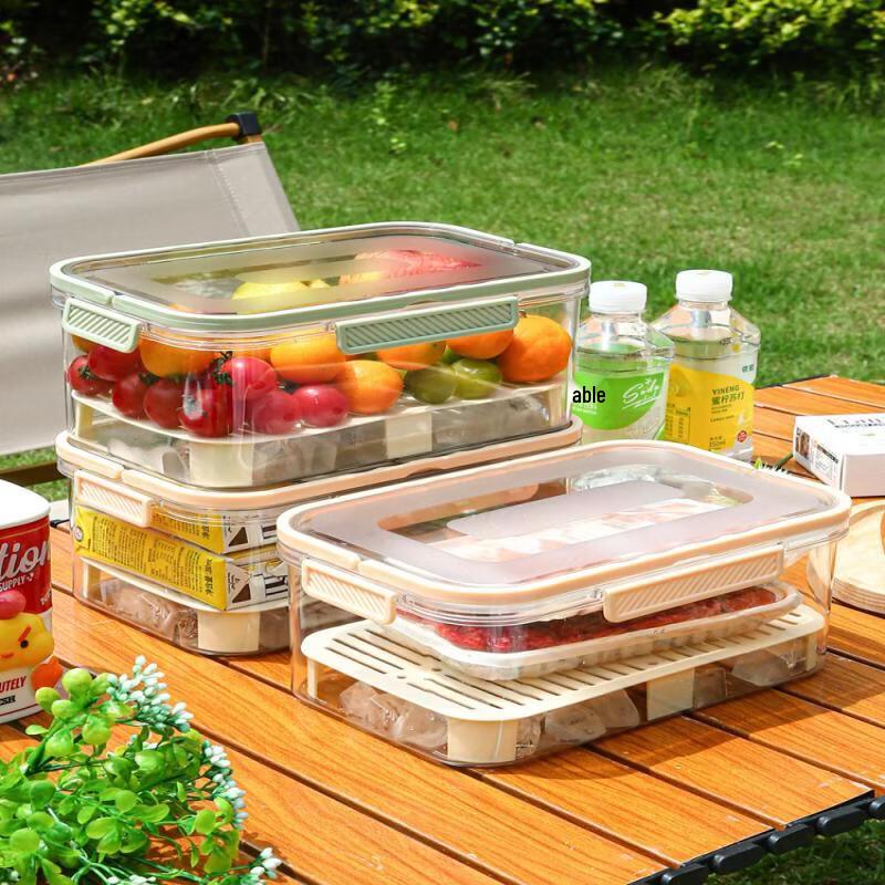 

Stackable Drainable Food Storage Container