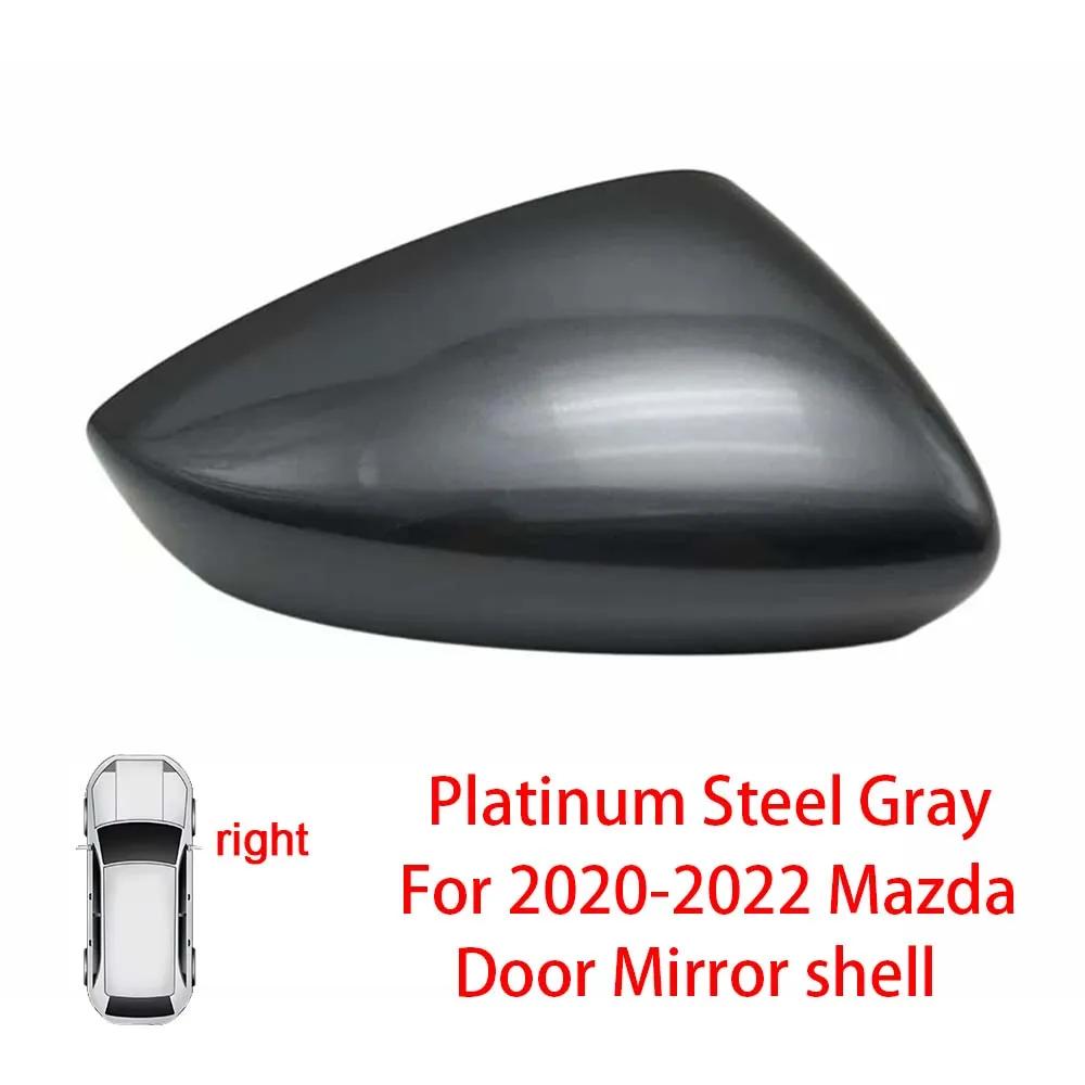 Protective Cover Door Mirror Shell For Mazda 3 Axela    Red Black White Gray Silver Car Rearview Accessories Replace