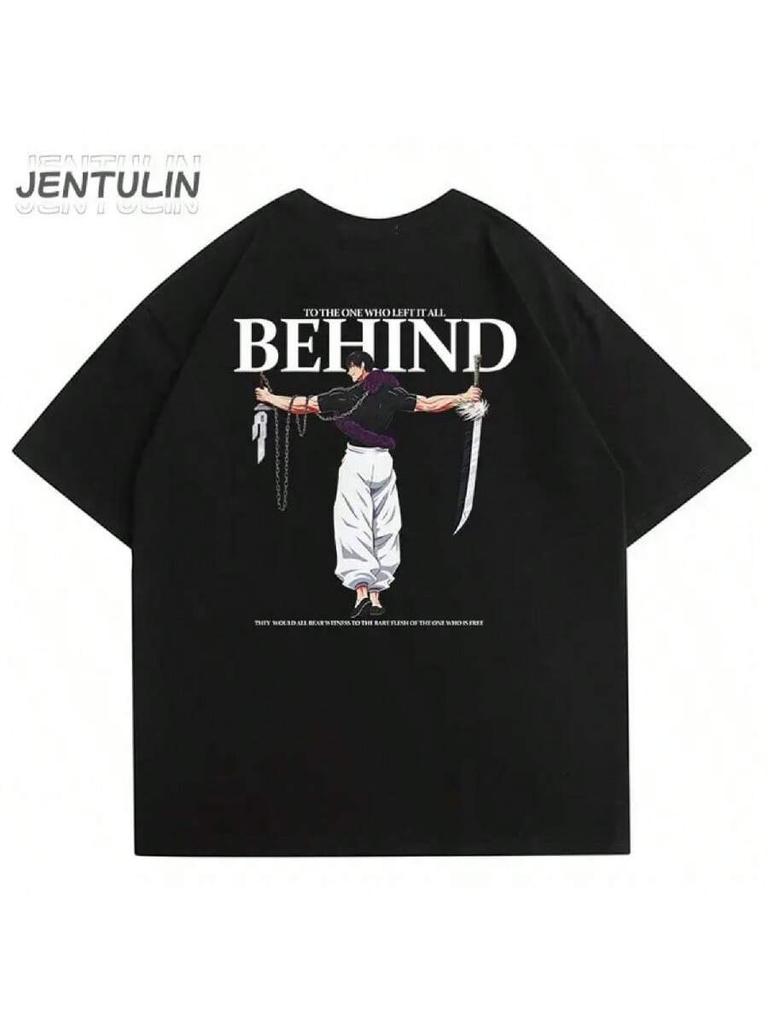 Japanese Anime Clothes Cartoon Fushiguro Toji Graphic T-Shirt Men Fashion Oversized T Shirt Male Manga Fashion Tshirt Women Tops