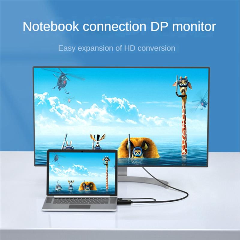 AA58 HDMI-Compatible Male to Displayport Female Converter Cable 4K@60Hz HDMI-Compatible to DP Converter Adapter Cable