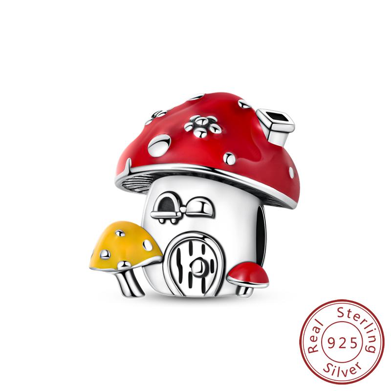 Original Charms Bead Copper Apple Skull Butterfly Flower Cat Starry Sky Charm Fit Bracelet Pendant Diy Jewelry Gift