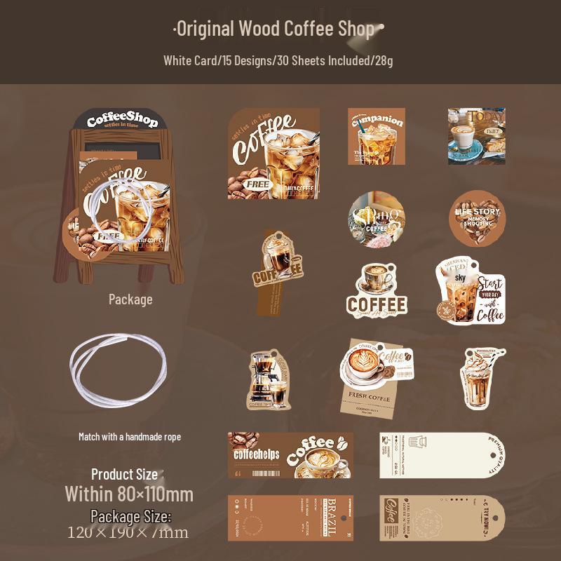 

Retro Coffee Shop Ketchup Punch Sticker for DIY Journal, Water Bottle, or Collage