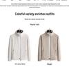 Men's Large Fleece Jacket: Warm Lined, Thickened for Autumn and Winter - Perfect for Middle-Aged Dads.