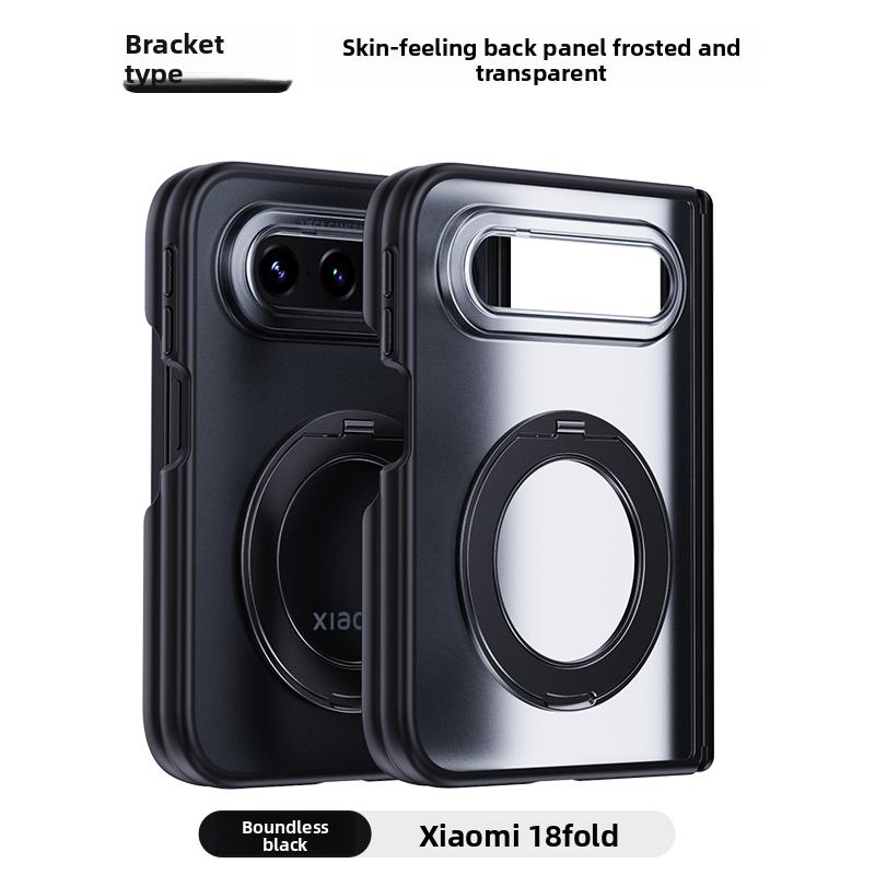 For Xiaomi Mi 18 Fold Case Hard PC transparent Ring Stand Magnetic MagSafe Protective Back Cover Case For Xiaomi 18 Fold Shell