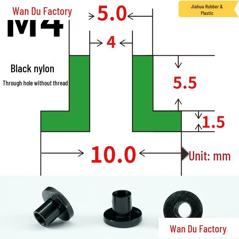 T-Shaped Nylon Insulating Bushing Spacer for M3-M35 Threads
