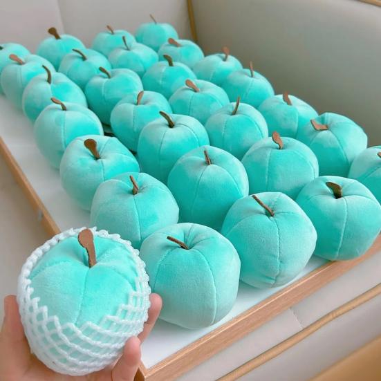 Apples Plush Toys Soft Apples Stuffed Animal 4-Inch Fidget Fruit Doll for Anxiety Relief Kids Room Decorition