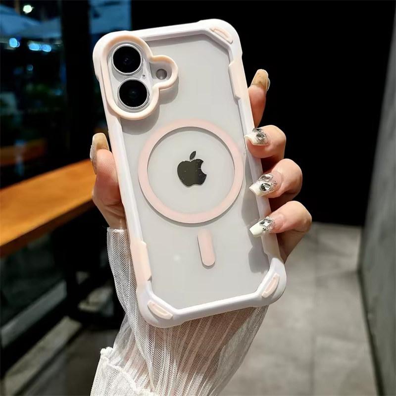 For Magsafe Magnetic Shockproof Armor Case For iPhone 16 15 14 13 12 11 Pro Max Plus Transparent Hard Hybrid Bumper Back Cover