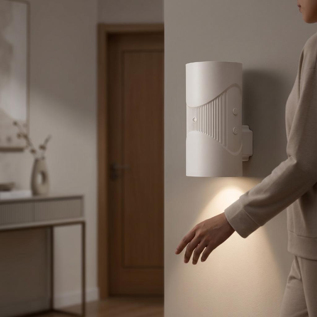 LED Night Light with Auto Light Sensor Dimmable Plug In Wall Light for Bedroom Corridor Ambient Lighting