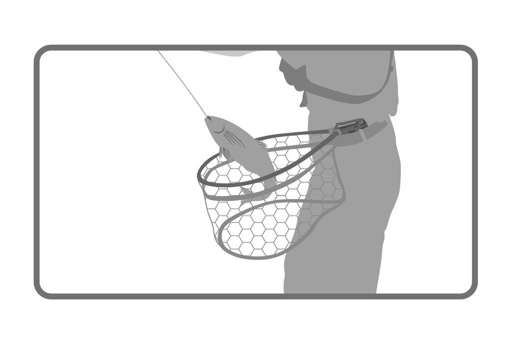Daiichi Seiko Gun Frame 40 Air Landing Net for Fishing